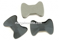 Swarovski, cabochon fundita papion, silver night, 9mm - x1