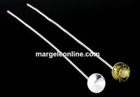 Tortite cercei argint 925, chaton 7mm, argint 925 - x1per