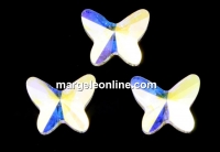Swarovski, cabochon fluture, aurore boreale, 18mm - x1