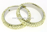 Swarovski, pave ring, jonquil, 18.5mm - x1