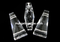 Swarovski, margele keystone, crystal, 17x9mm - x1