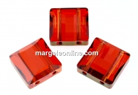 Swarovski, margele stairway, red magma, 14mm - x1