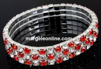 Bratara elastica martisor, 3 randuri, 15.5cm - x1