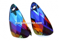Swarovski, pandantiv aripa, meridian blue, 27mm - x1