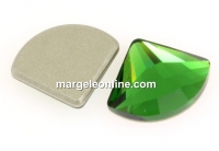 Swarovski, cabochon evantai, dark moss green, 10mm - x1