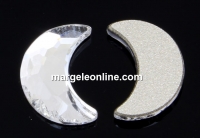 Swarovski, cabochon luna, crystal, 10mm - x1