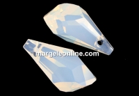 Swarovski, pandantiv poligon, white opal, 13mm - x1