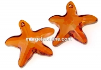 Swarovski, pandantiv stea de mare, copper, 28mm - x1