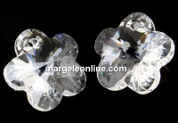 Swarovski, pandantiv floare, crystal, 12mm - x2