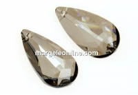 Swarovski, pandantiv picatura, satin, 24x12mm - x1