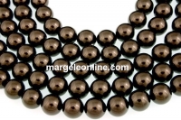 Perle Swarovski, brown, 14mm - x2