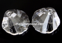Swarovski, pandantiv scoica, crystal, 16mm - x1