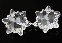 Swarovski, edelweiss pendant, crystal, 18mm - x1