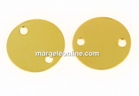 Link pentru gravat, banut argint 925 placat cu aur, 16.5mm - x1