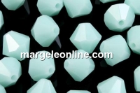 Swarovski, margele bicone, mint alabaster, 8mm - x10