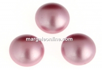 Swarovski, cabochon perla cristal, powder rose, 8mm - x2
