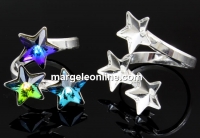 Baza inel argint 925, 3 stelute Swarovski 10-10-10mm - x1