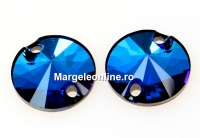 Swarovski, link, bermuda blue, 10mm - x2