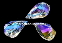 Swarovski, pandantiv helix, blue aurore boreale, 18mm - x1