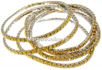 Bratara Swarovski 1088 sunflower, placata cu rodiu, 18cm - x1