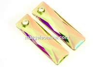 Swarovski, pandantiv Queen baguette, luminous green, 38mm - x1