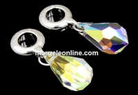 Swarovski, pandantiv drop, aurore boreale, 15mm - x1