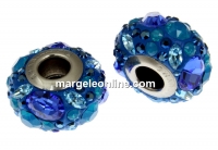 Swarovski, becharmed pavé, blue - x1