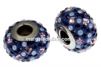 Swarovski, becharmed pave, dark indigo - x1