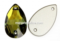 Swarovski, link picatura, tabac, 28x17mm - x1