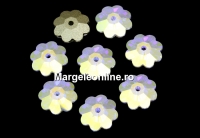 Swarovski,marguerite flower, aurore boreale, 8mm - x10