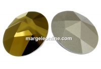 Swarovski, fancy cabochon kaputt oval, dorado, 23x18mm - x1