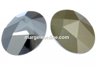 Swarovski, fancy cabochon kaputt oval, light chrome, 23x18mm - x1