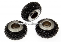 Swarovski, becharmed pave jet black, 13.5mm - x1