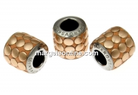 Swarovski, becharmed pave mettalics copper brushed, 9.5mm - x1