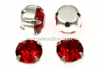 Swarovski, chaton montees light siam, 4mm - x20