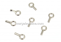 Accesoriu Swarovski, placat cu rodiu, pentru pandantive, 2.5mm - x2