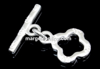 Incuietoare toggle trifoi argint 925, 14mm - x1