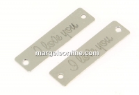 Link gravat din argint 925 rodiat, I love you, 19x5mm - x1
