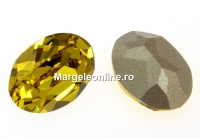 Swarovski, rivoli cabochon lime, 14x10mm - x1