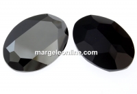 Swarovski, rivoli cabochon jet hematite, 30mm - x1