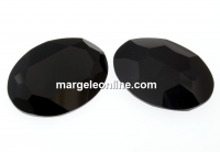 Swarovski, rivoli cabochon jet, 30mm - x1