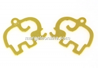 Pandantiv elefant, argint 925 placat cu aur, 16x14mm - x1