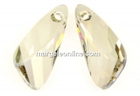 Swarovski, pandantiv aripa, silver shade, 39mm - x1