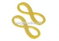 Link, infinity, gold-plated 925 silver, 16.5mm - x1