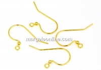 Tortite cercei, argint 925 placat cu aur, 26mm - x1per