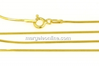 Lant circular, argint 925 placat cu aur, 50cm - x1