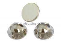 Swarovski, cabochon rose cut, crystal satin, 10mm - x1