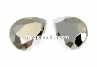 Swarovski, fancy picatura, comet argent, 8x6mm - x2