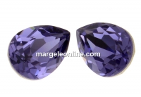 Swarovski, fancy picatura, tanzanite, 8x6mm - x2