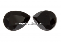 Swarovski, fancy picatura, jet, 8x6mm - x2